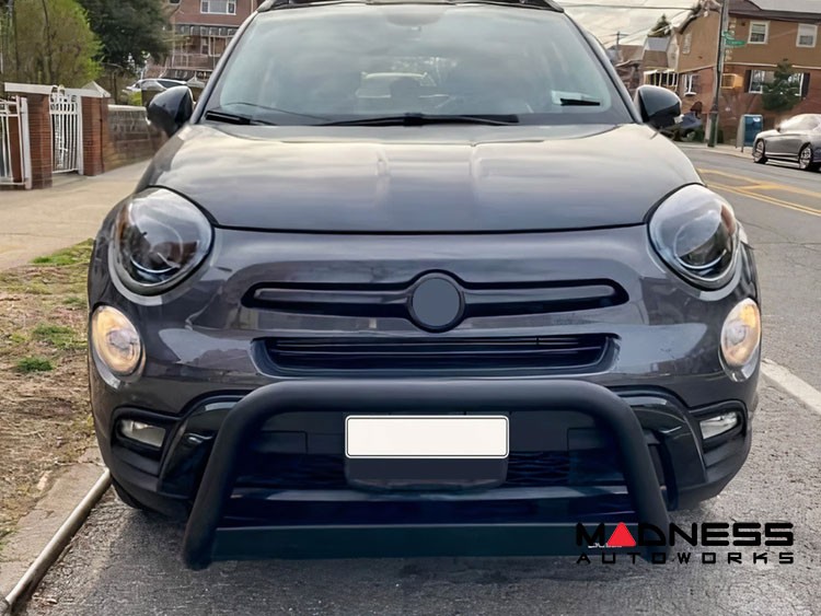 FIAT 500X Front Bumper Guard Black Stainless Steel